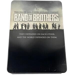 Band of Brothers HBO Complete 6 DVD Metal Tin Box Set WWII Hanks Spielberg